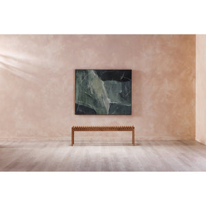 English Elm Framed Large Format Canvas Wall Art Rich Green Tones Gallery Ready Living Room Decor Verdant Palette B2769P523694