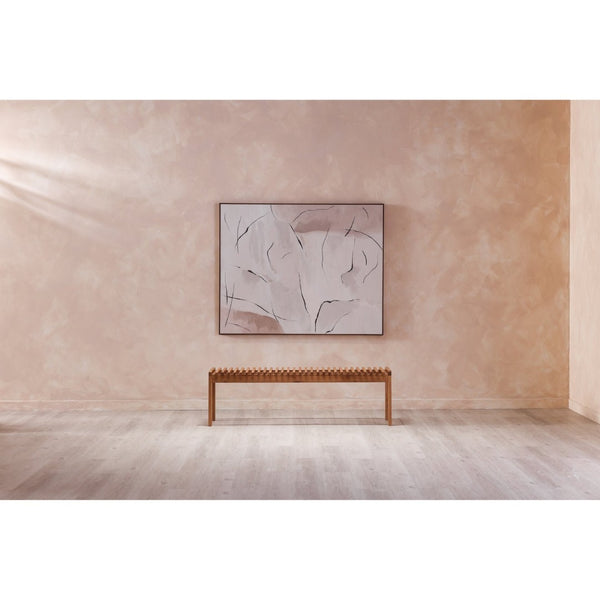 English Elm Framed Large Format Canvas Wall Art Rich Green Tones Gallery Ready Living Room Decor Terra Palette B2769P523695