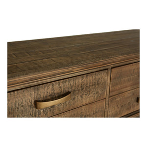 English Elm Console Table Reclaimed Fir Wood Four Drawer Storage Brass Base Entryway Accent B2769P523729