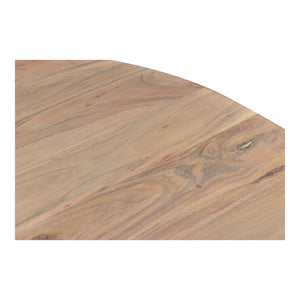 English Elm Dining Table Round Solid Acacia Wood Seats Four for Compact Contemporary Spaces B2769P523730