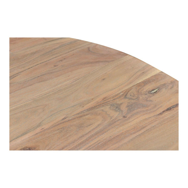 English Elm Dining Table Round Solid Acacia Wood Seats Four for Compact Contemporary Spaces B2769P523730