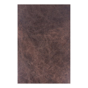 English Elm Club Chair in Aniline Dyed Top Grain Leather with Iron Frame for Study or Living Room B2769P523737