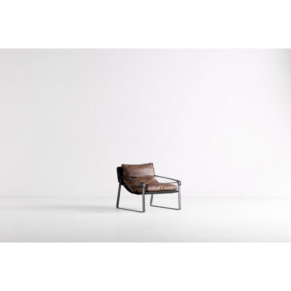 English Elm Club Chair Top Grain Aniline Leather Accent Seat for Living Room or Study B2769P523743