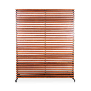 English Elm Room Divider Panel Hardwood Slats Aluminum Frame Open Plan Living Space Accent B2769P523760