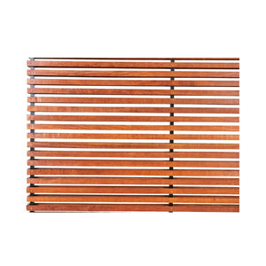English Elm Room Divider Panel Hardwood Slats Aluminum Frame Open Plan Living Space Accent B2769P523760