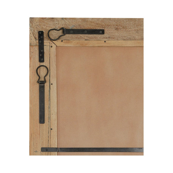 English Elm Floor Mirror with Reclaimed Wood Frame Weathered Grain Texture for Bedroom or Entryway B2769P523766