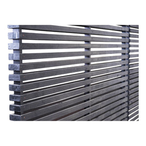 English Elm Screen, Hardwood Slat Room Divider with Aluminum Frame for Modern Open Living B2769P523779