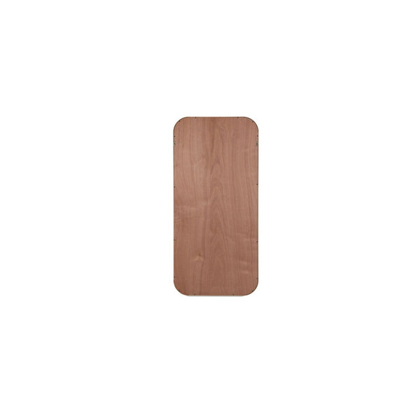 English Elm Floor Mirror Solid Oak Frame with Rounded Corners Natural Wood Grain Bedroom Entryway B2769P530544