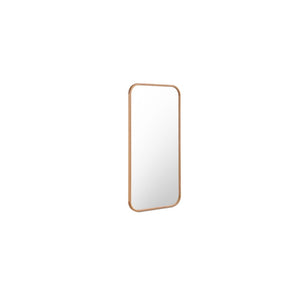 English Elm Floor Mirror Solid Oak Frame with Rounded Corners Natural Wood Grain Bedroom Entryway B2769P530544