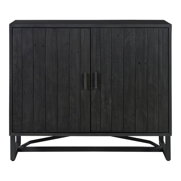 English Elm Cabinet, Reclaimed Pine Media Storage with Stainless Steel Base Industrial Farmhouse B2769P538949