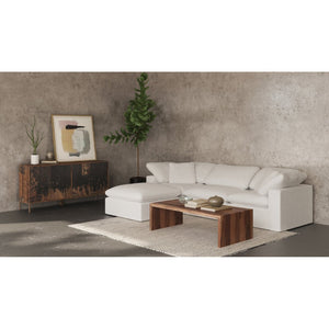 English Elm Sideboard, Solid Mango Wood and Iron Base Rustic Industrial Storage for Dining Rooms B2769P538953
