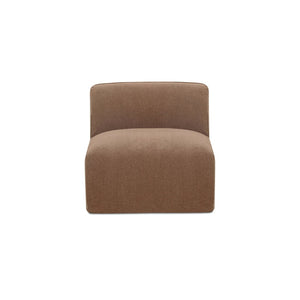 English Elm Modular Slipper Chair with Down Fill Cushioning and Washable Polyester Slipcover B2769P538956