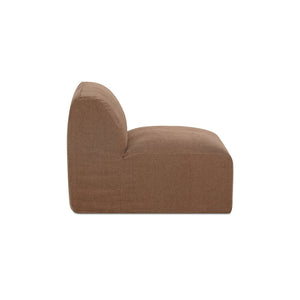 English Elm Modular Slipper Chair with Down Fill Cushioning and Washable Polyester Slipcover B2769P538956