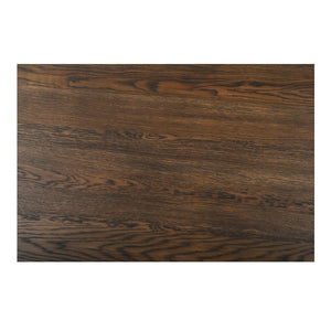 English Elm Coffee Table Solid Oak Layered Round Top with Wire-brushed Grain and Iron X Base B2769P538958