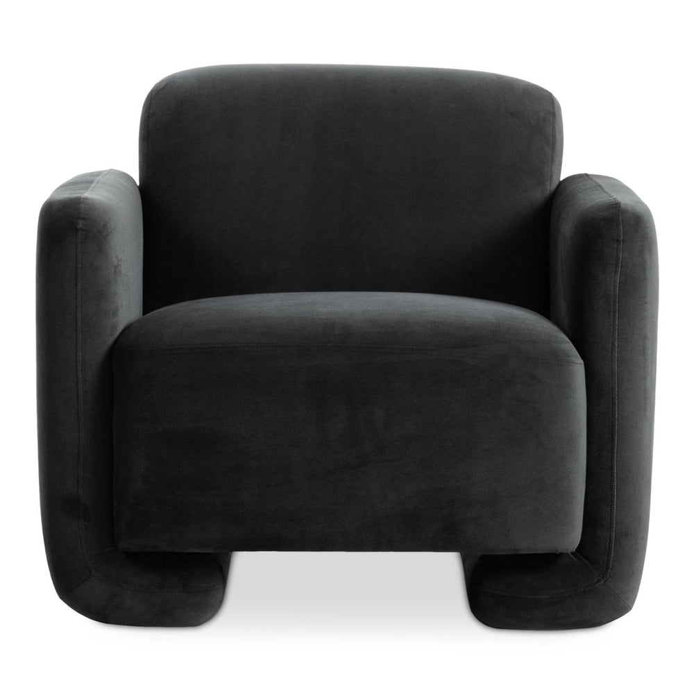 English Elm Slipper Chair with Pine Frame Polyester Upholstery for Bedroom or Reading Nook B2769P538960