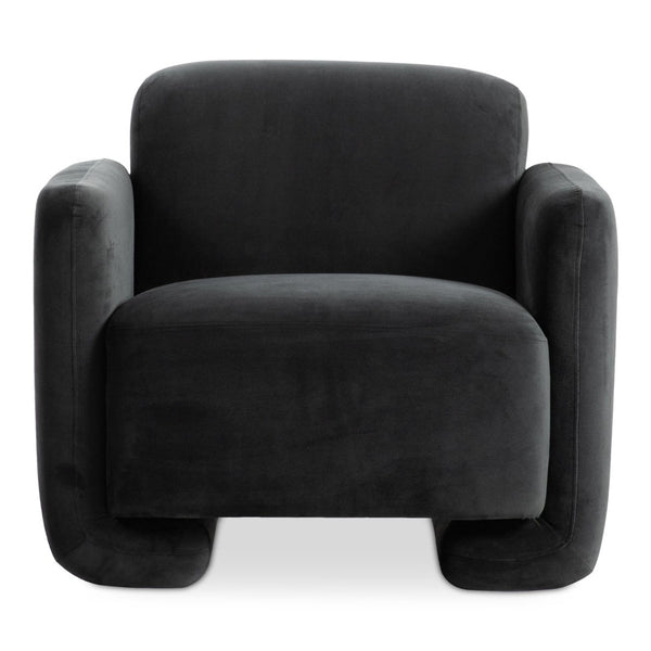 English Elm Slipper Chair with Pine Frame Polyester Upholstery for Bedroom or Reading Nook B2769P538960