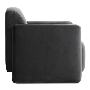 English Elm Slipper Chair with Pine Frame Polyester Upholstery for Bedroom or Reading Nook B2769P538960