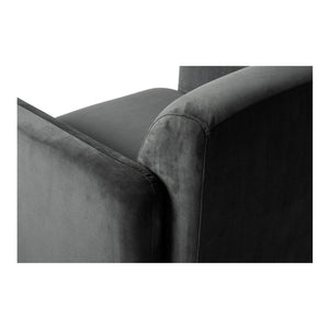 English Elm Slipper Chair with Pine Frame Polyester Upholstery for Bedroom or Reading Nook B2769P538960