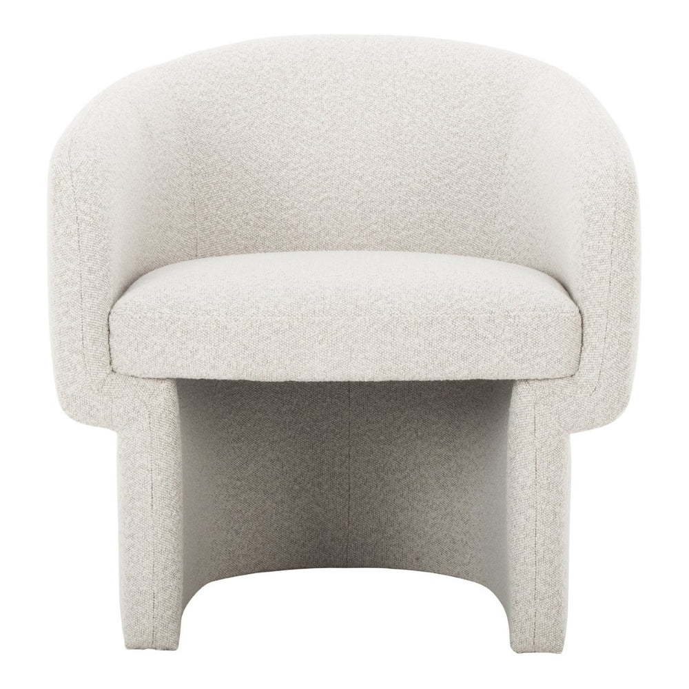 English Elm Accent Chair Art Deco Curved Silhouette Velvet Recycled Polyester Living Room Seat B2769P538961
