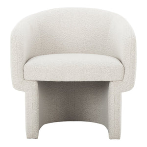 English Elm Accent Chair Art Deco Curved Silhouette Velvet Recycled Polyester Living Room Seat B2769P538961