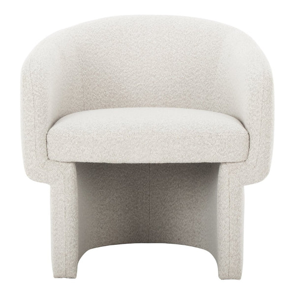 English Elm Accent Chair Art Deco Curved Silhouette Velvet Recycled Polyester Living Room Seat B2769P538961