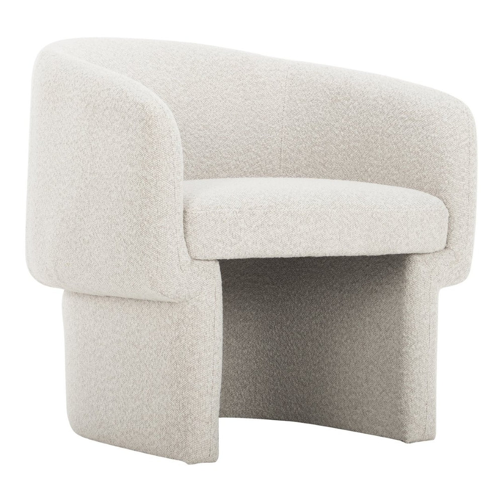 English Elm Accent Chair Art Deco Curved Silhouette Velvet Recycled Polyester Living Room Seat B2769P538961
