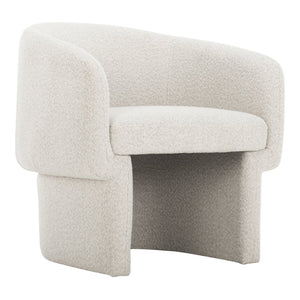 English Elm Accent Chair Art Deco Curved Silhouette Velvet Recycled Polyester Living Room Seat B2769P538961