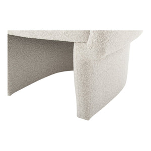 English Elm Accent Chair Art Deco Curved Silhouette Velvet Recycled Polyester Living Room Seat B2769P538961