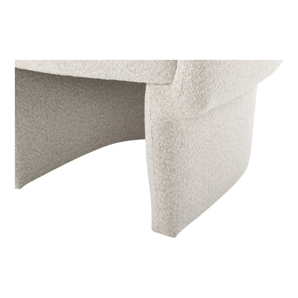 English Elm Accent Chair Art Deco Curved Silhouette Velvet Recycled Polyester Living Room Seat B2769P538961