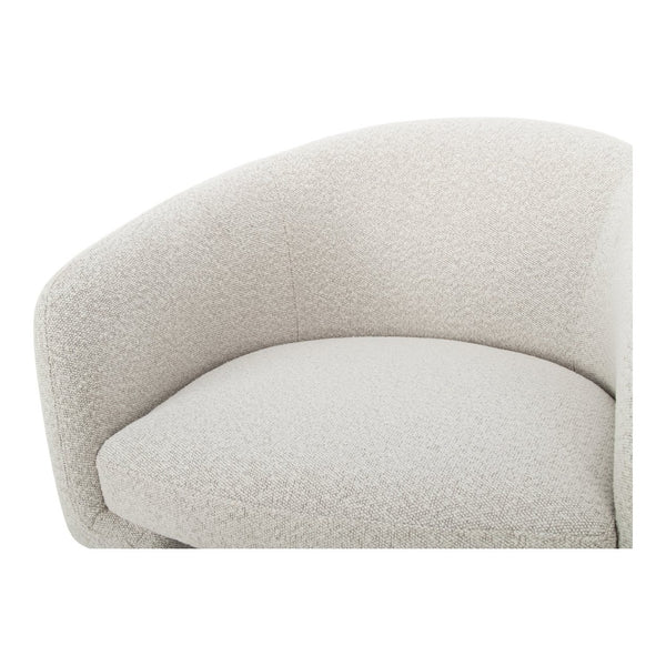 English Elm Accent Chair Art Deco Curved Silhouette Velvet Recycled Polyester Living Room Seat B2769P538961