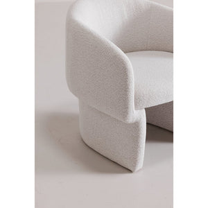 English Elm Accent Chair Art Deco Curved Silhouette Velvet Recycled Polyester Living Room Seat B2769P538961