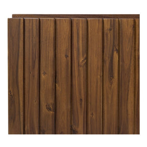 English Elm Media Cabinet Solid Acacia Wood Four Soft Close Doors Iron Legs Living Room B2769P542756