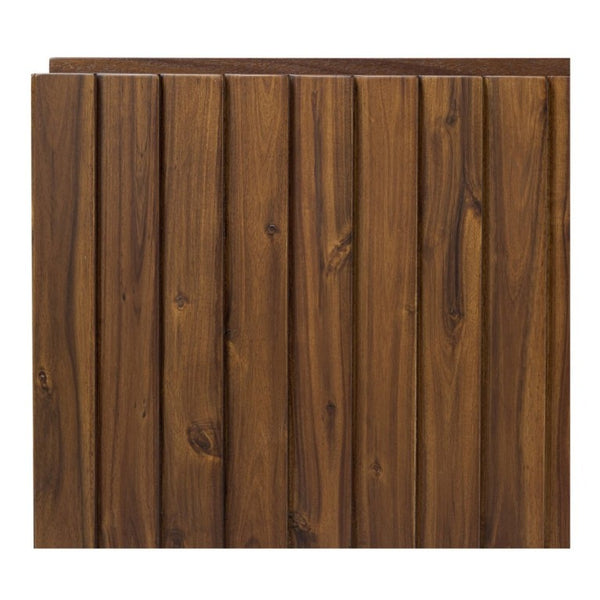 English Elm Media Cabinet Solid Acacia Wood Four Soft Close Doors Iron Legs Living Room B2769P542756