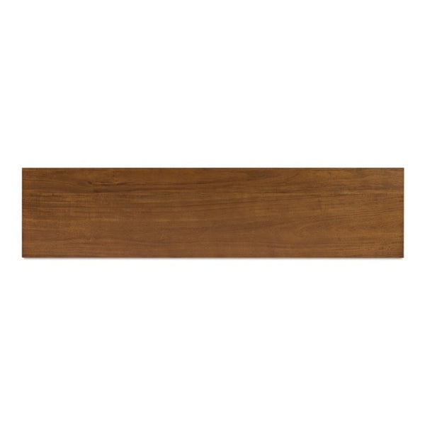 English Elm Media Cabinet Solid Acacia Wood Four Soft Close Doors Iron Legs Living Room B2769P542756