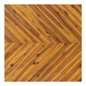 English Elm Dining Table Oval Solid Acacia Parquet Top Seats Six Cappuccino Transitional Style B2769P542760