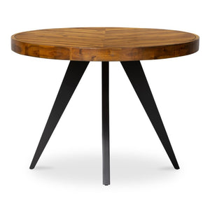 English Elm Dining Table Oval Solid Acacia Parquet Top Seats Six Cappuccino Transitional Style B2769P542760