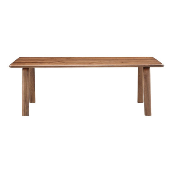 English Elm Dining Table Solid Walnut Rectangular Seats Ten Scandinavian Matte Lacquer Finish B2769P542763