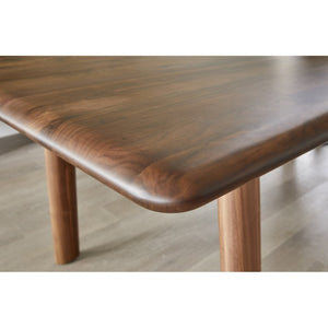 English Elm Dining Table Solid Walnut Rectangular Seats Ten Scandinavian Matte Lacquer Finish B2769P542763