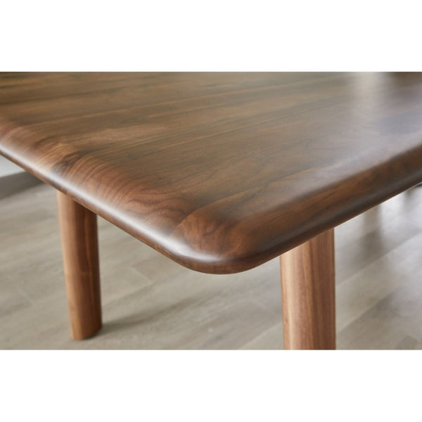 English Elm Dining Table Solid Walnut Rectangular Seats Ten Scandinavian Matte Lacquer Finish B2769P542763