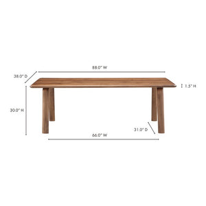 English Elm Dining Table Solid Walnut Rectangular Seats Ten Scandinavian Matte Lacquer Finish B2769P542763