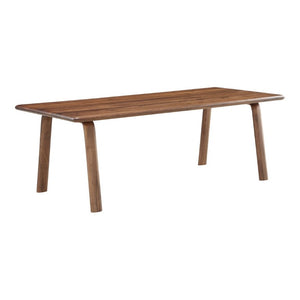 English Elm Dining Table Solid Walnut Rectangular Seats Ten Scandinavian Matte Lacquer Finish B2769P542763