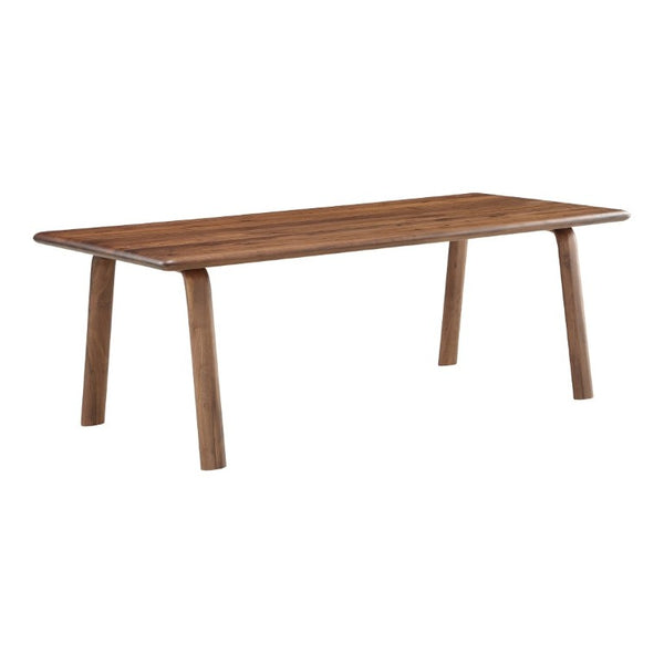 English Elm Dining Table Solid Walnut Rectangular Seats Ten Scandinavian Matte Lacquer Finish B2769P542763