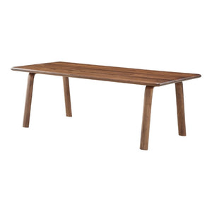 English Elm Dining Table Solid Walnut Rectangular Seats Ten Scandinavian Matte Lacquer Finish B2769P542763