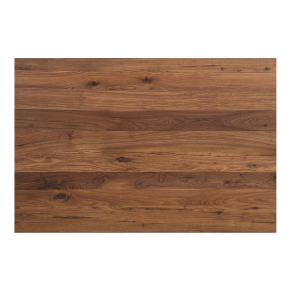 English Elm Dining Table Solid Walnut Rectangular Seats Ten Scandinavian Matte Lacquer Finish B2769P542763