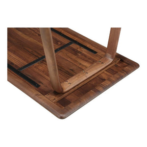 English Elm Dining Table Solid Walnut Rectangular Seats Ten Scandinavian Matte Lacquer Finish B2769P542763