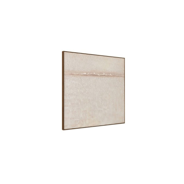 English Elm Painting, Square Gallery Canvas Blush Neutral Tones Acrylic on Solid Wood Framed Wall Art B2769P551508