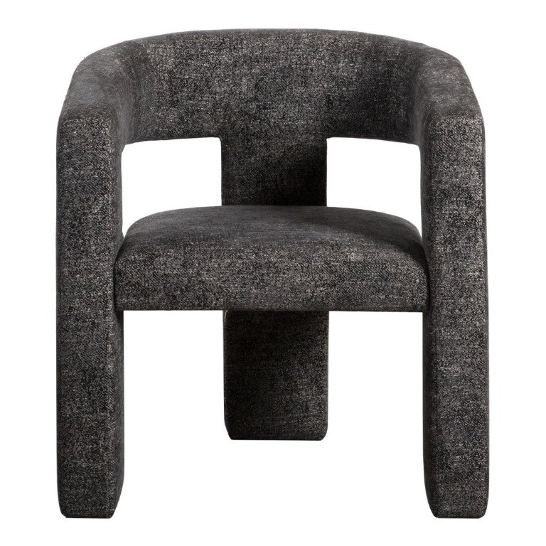 English Elm Accent Armchair Bold Angular Silhouette Polyester Upholstery Modern Living Room Seating B2769P551514