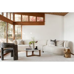 English Elm Accent Armchair Bold Angular Silhouette Polyester Upholstery Modern Living Room Seating B2769P551514