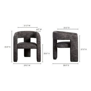 English Elm Accent Armchair Bold Angular Silhouette Polyester Upholstery Modern Living Room Seating B2769P551514