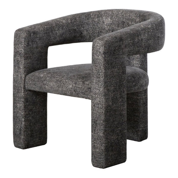 English Elm Accent Armchair Bold Angular Silhouette Polyester Upholstery Modern Living Room Seating B2769P551514